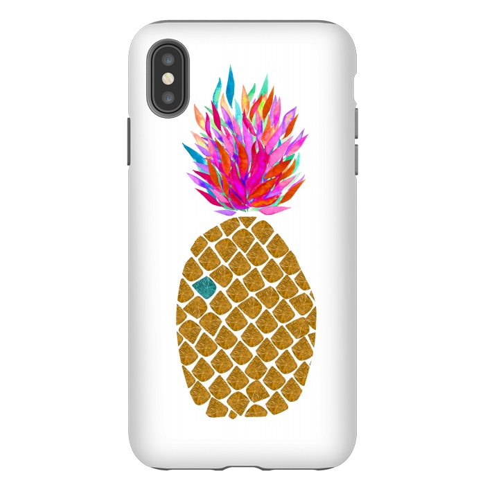 iPhone Xs Max StrongFit Carnaval Pineapple by Amaya Brydon
