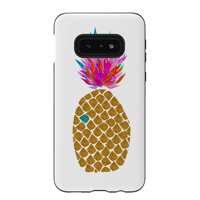 Galaxy S10e StrongFit Carnaval Pineapple by Amaya Brydon