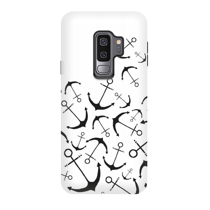 Galaxy S9 plus StrongFit Nautical Drop White by Amaya Brydon