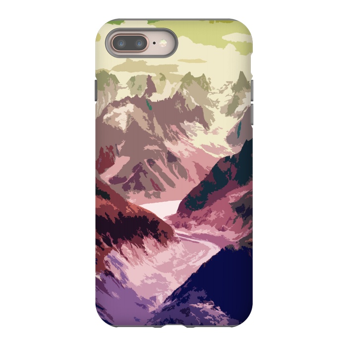 iPhone 7 plus StrongFit Mountain River by Creativeaxle