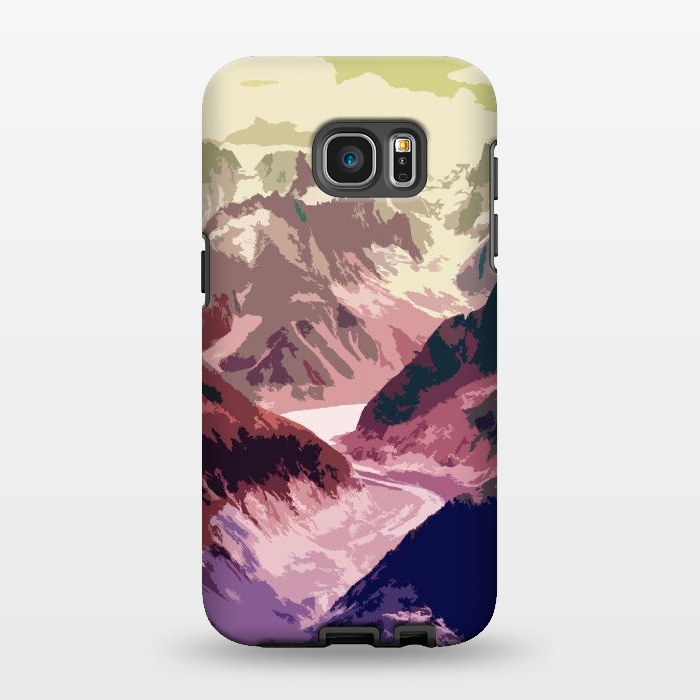 Galaxy S7 EDGE StrongFit Mountain River by Creativeaxle