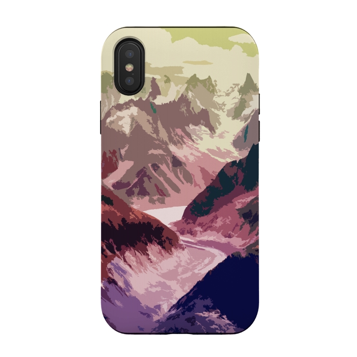 iPhone Xs / X StrongFit Mountain River by Creativeaxle