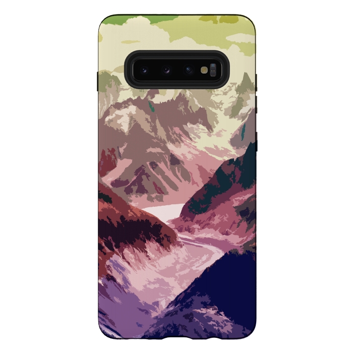 Galaxy S10 plus StrongFit Mountain River by Creativeaxle
