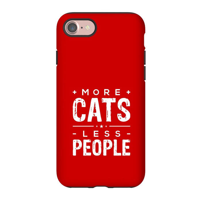 iPhone 7 StrongFit more cats less people by TMSarts