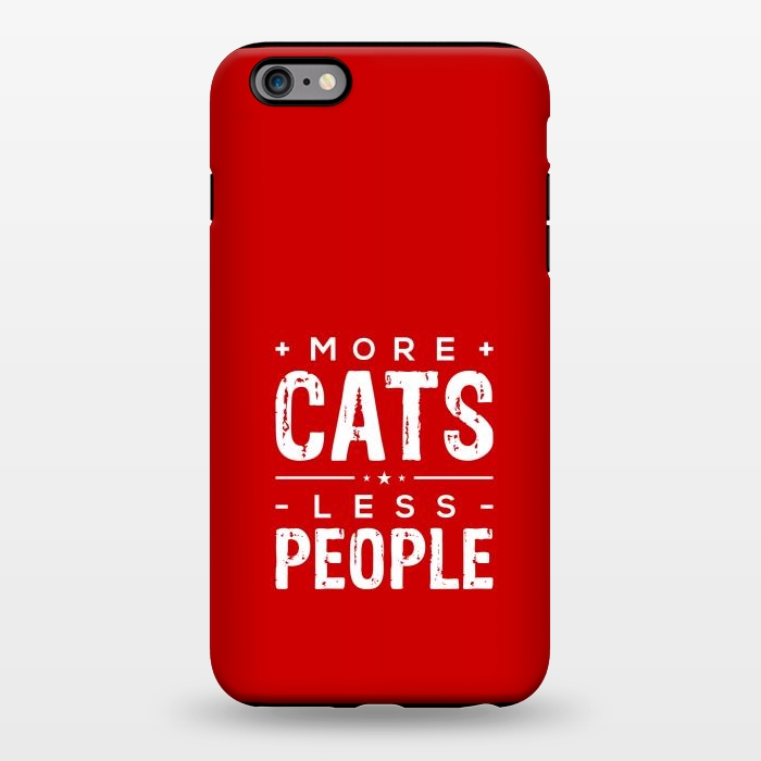 iPhone 6/6s plus StrongFit more cats less people by TMSarts