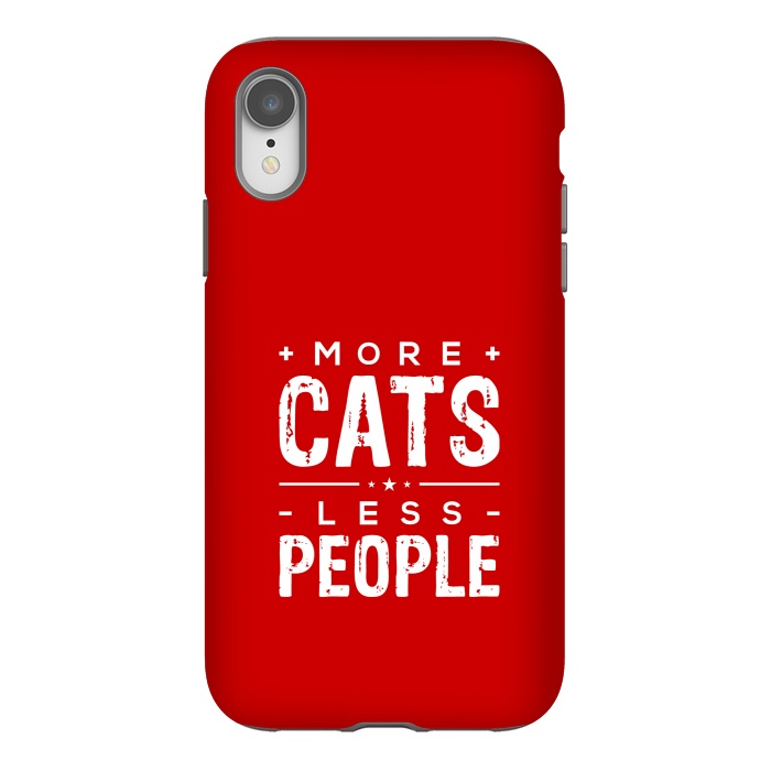 iPhone Xr StrongFit more cats less people by TMSarts
