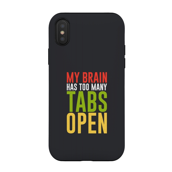 iPhone Xs / X StrongFit brain tabs open by TMSarts