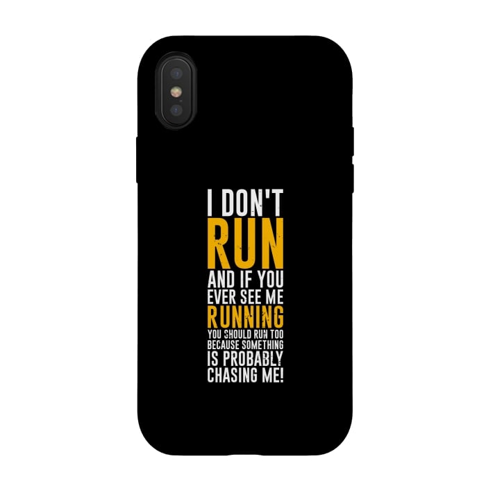 iPhone Xs / X StrongFit i dont run by TMSarts