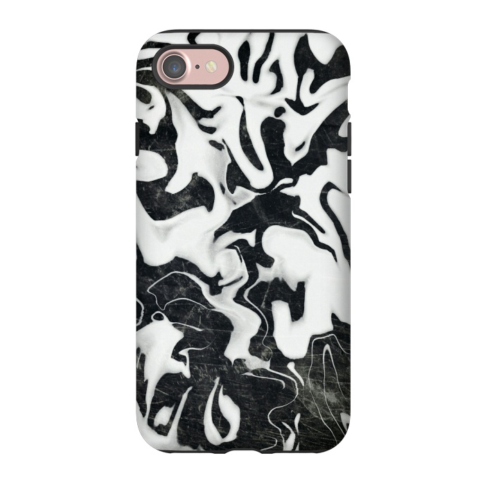 iPhone 7 StrongFit Black white marble by Jms
