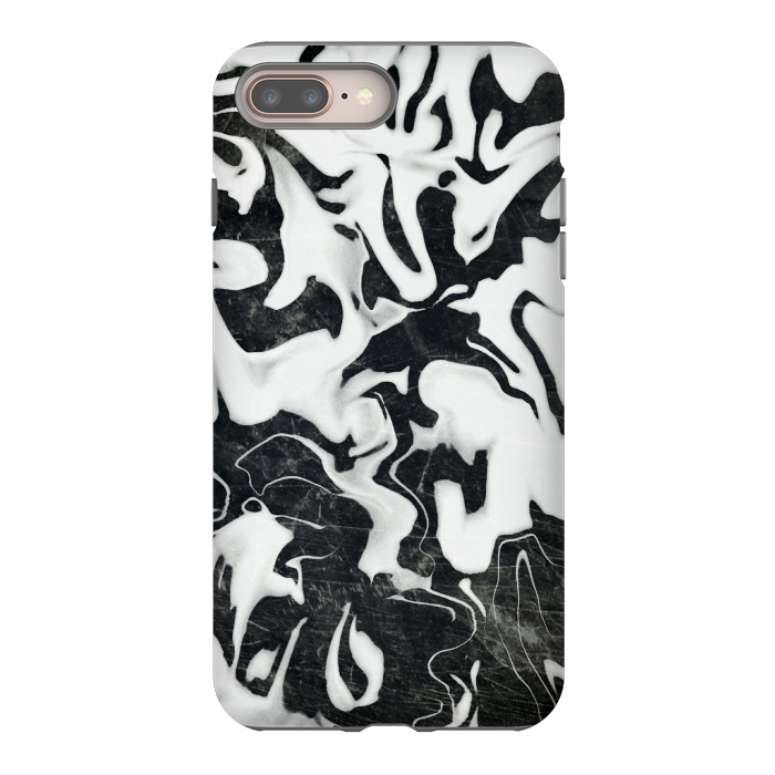 iPhone 7 plus StrongFit Black white marble by Jms