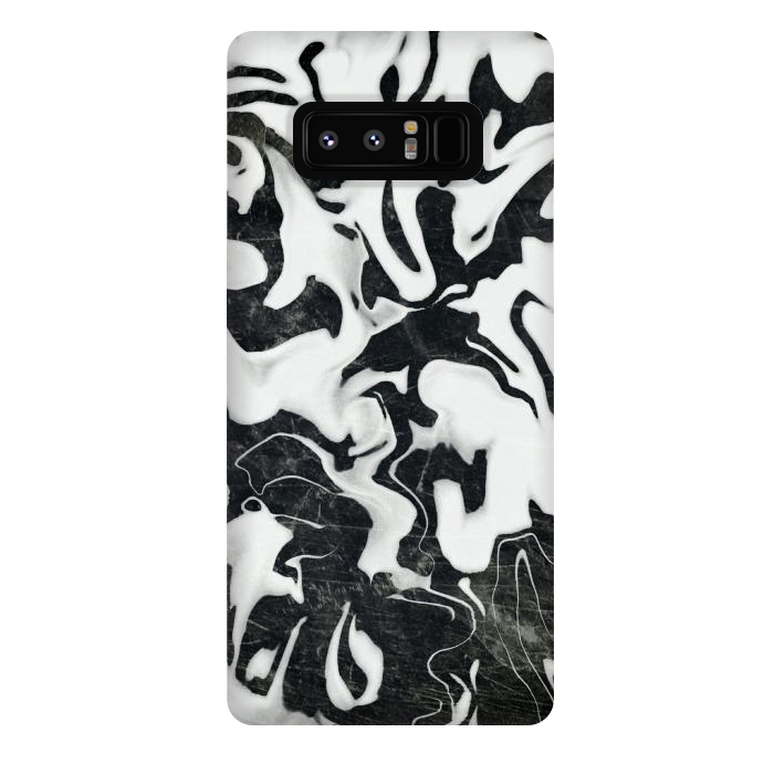 Galaxy Note 8 StrongFit Black white marble by Jms