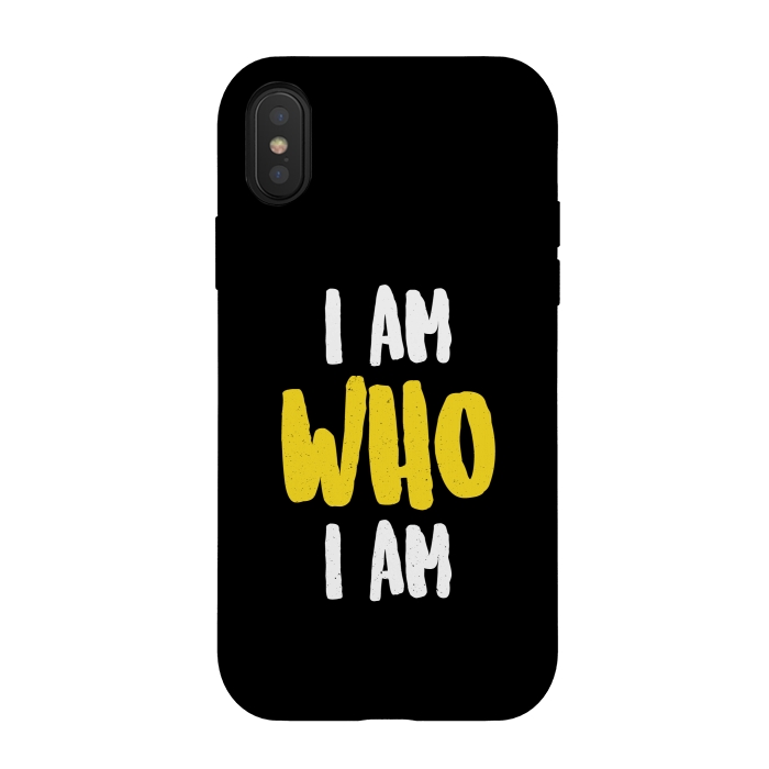 iPhone Xs / X StrongFit i am who i am by TMSarts
