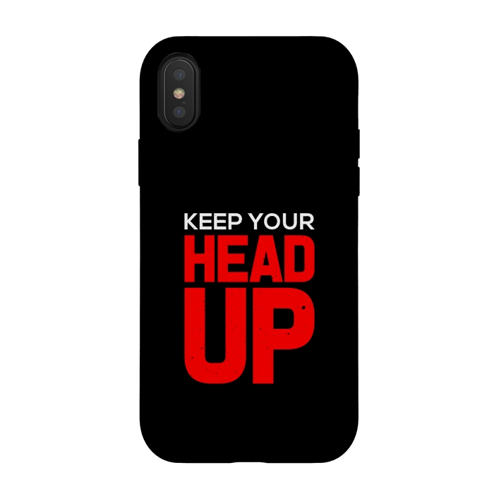 iPhone Xs / X StrongFit keep your head up by TMSarts