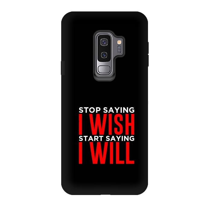 Galaxy S9 plus StrongFit stop saying i wish by TMSarts
