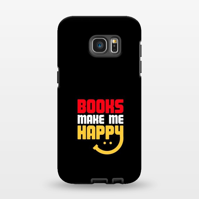 Galaxy S7 EDGE StrongFit books make me happy by TMSarts