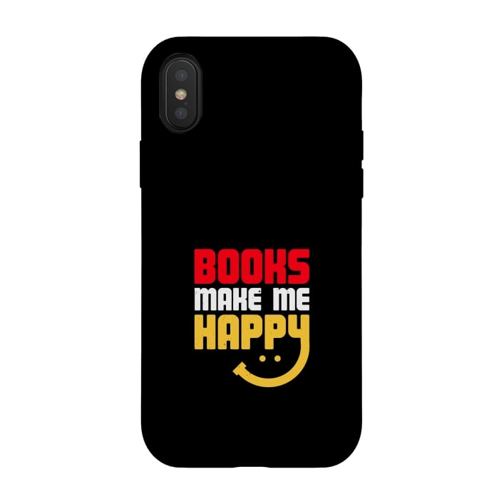 iPhone Xs / X StrongFit books make me happy by TMSarts