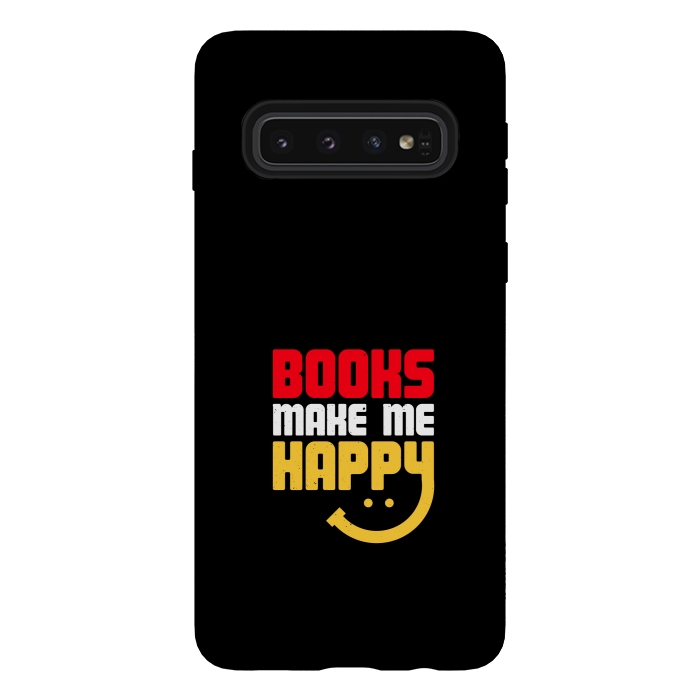 Galaxy S10 StrongFit books make me happy by TMSarts