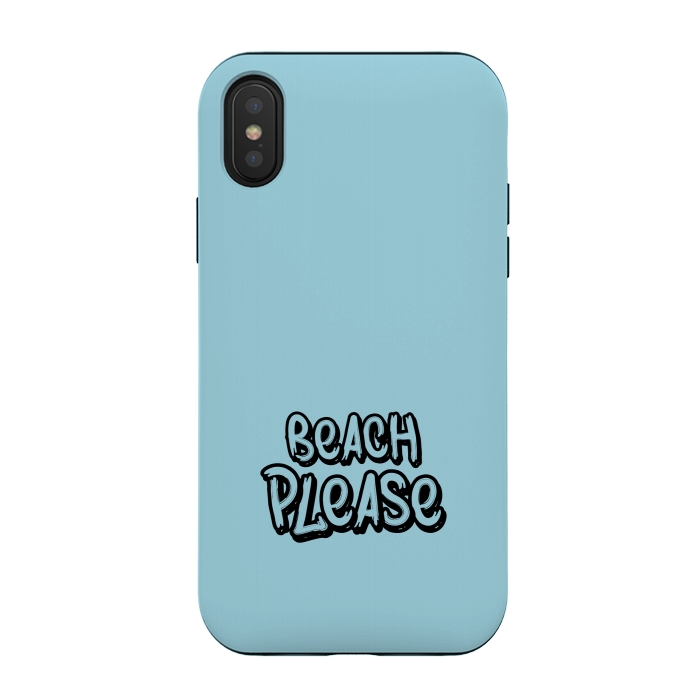 iPhone Xs / X StrongFit beach please  by TMSarts