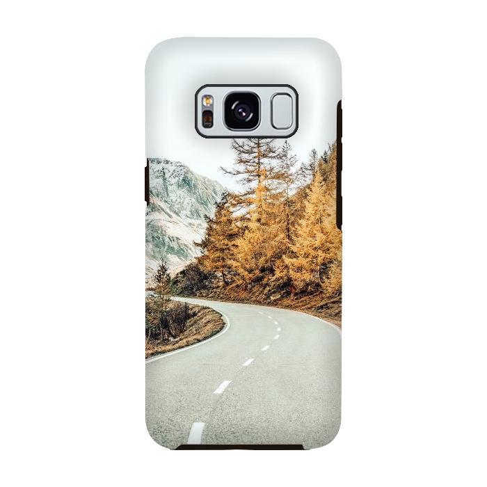 Galaxy S8 StrongFit Snow and Golden Pine by Uma Prabhakar Gokhale