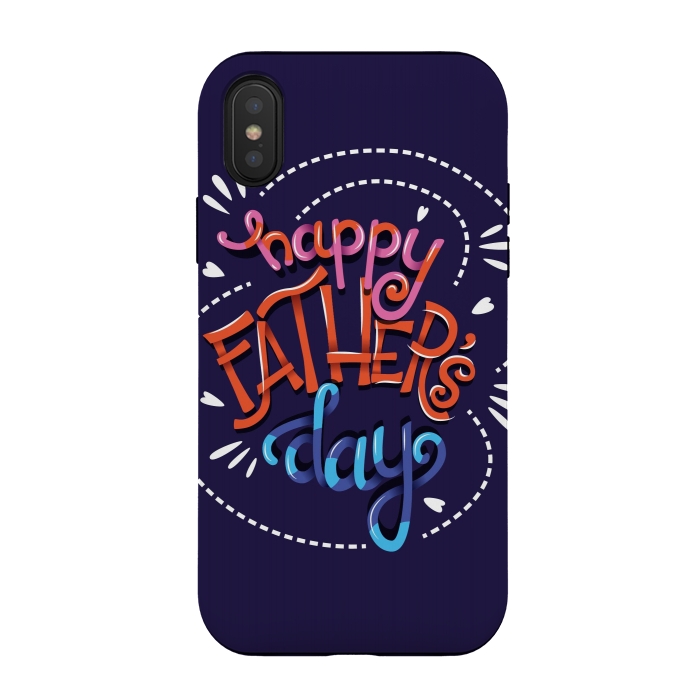 iPhone Xs / X StrongFit Happy Father's Day 01 by Jelena Obradovic
