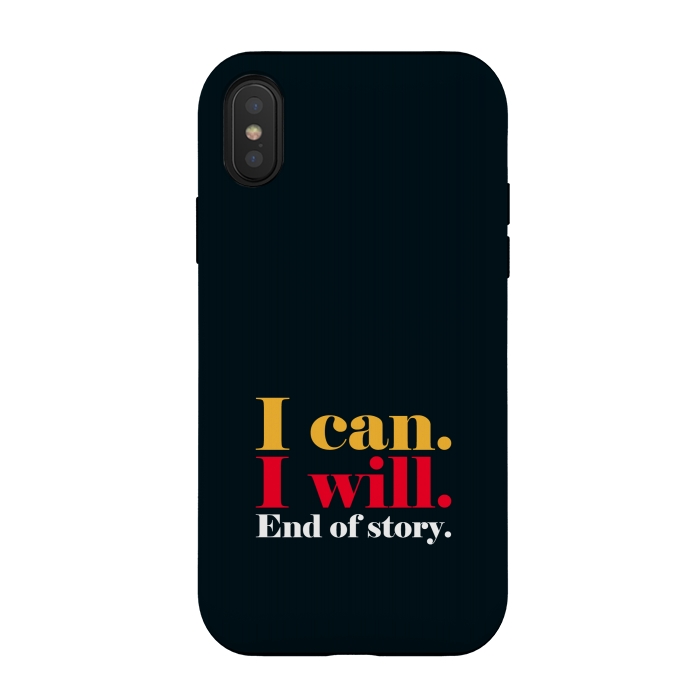 iPhone Xs / X StrongFit i can i will by TMSarts