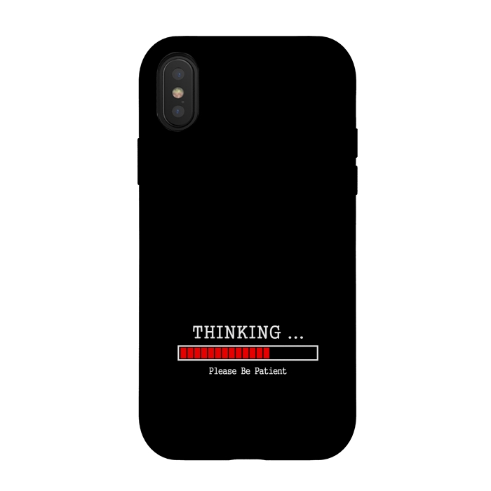 iPhone Xs / X StrongFit thinking plese be patient by TMSarts
