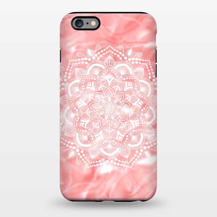 iPhone 6/6s plus StrongFit Mandala white flower by Jms