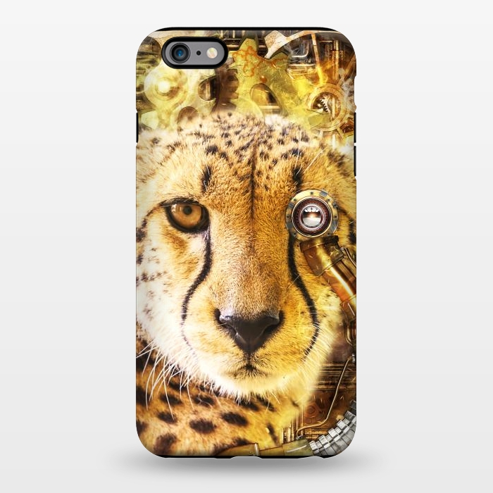 iPhone 6/6s plus StrongFit Steampunk Cheetah by Simone Gatterwe