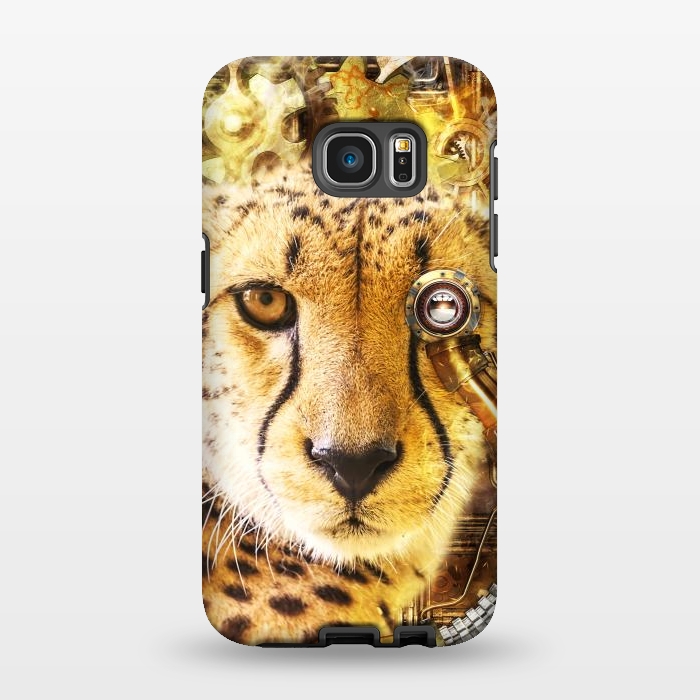 Galaxy S7 EDGE StrongFit Steampunk Cheetah by Simone Gatterwe