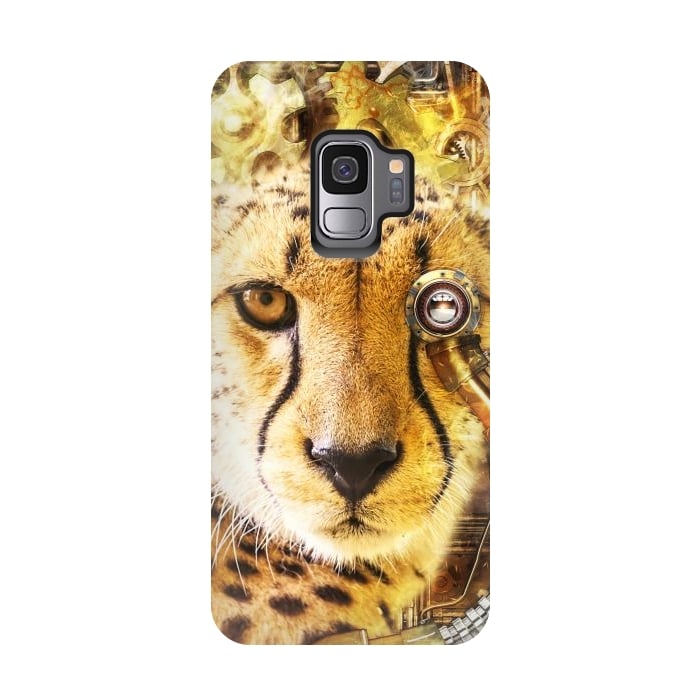 Galaxy S9 StrongFit Steampunk Cheetah by Simone Gatterwe