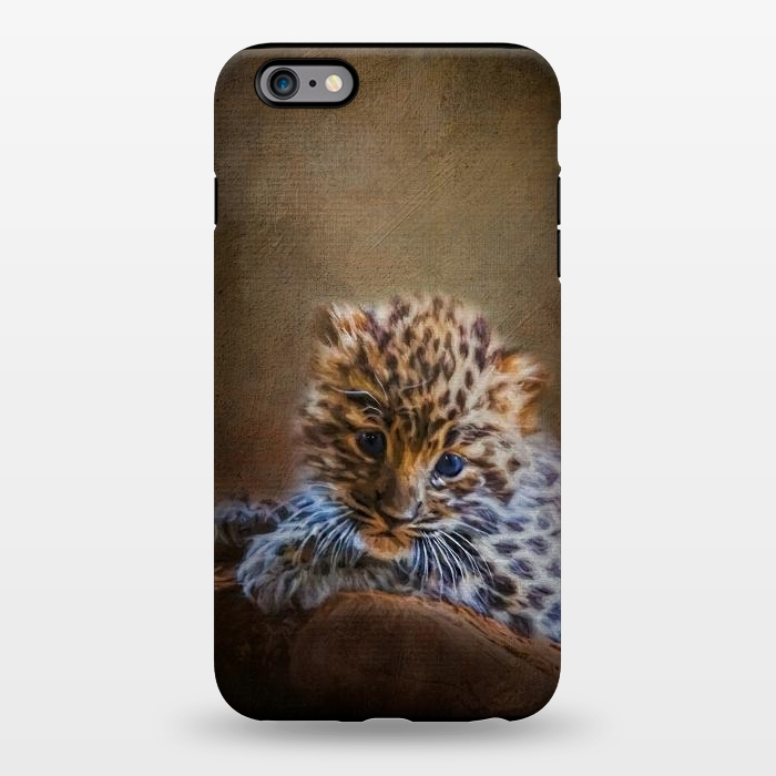 iPhone 6/6s plus StrongFit Cute painting amur leopard cub by Simone Gatterwe
