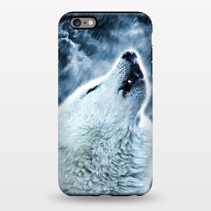 iPhone 6/6s plus StrongFit A howling wolf in the rain by Simone Gatterwe