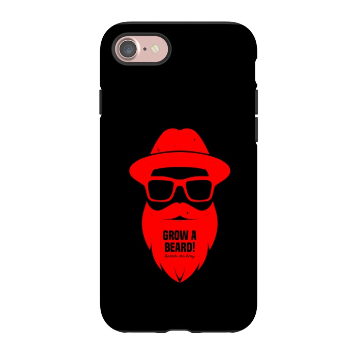 iPhone 7 StrongFit beard on red by TMSarts