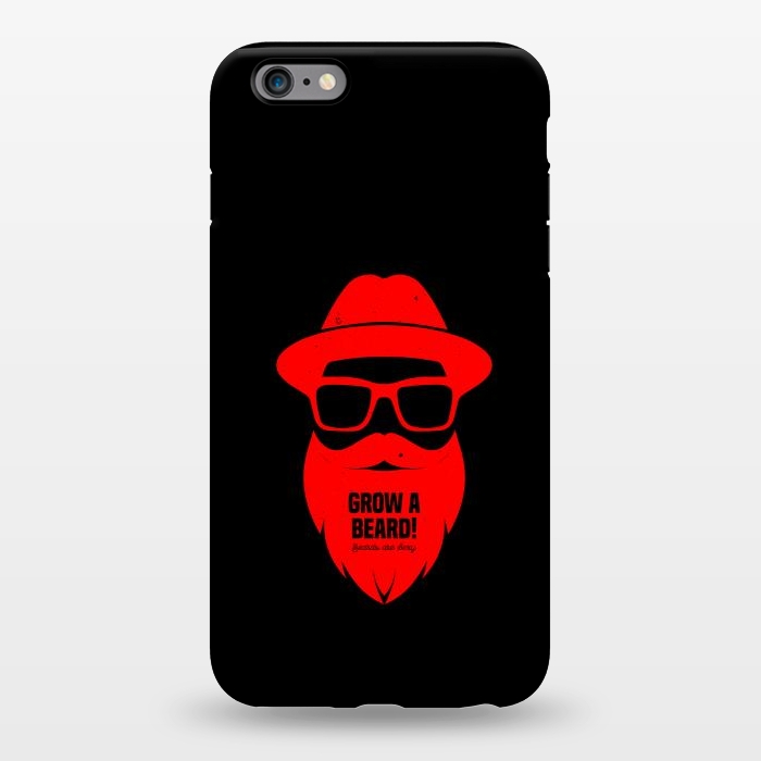 iPhone 6/6s plus StrongFit beard on red by TMSarts
