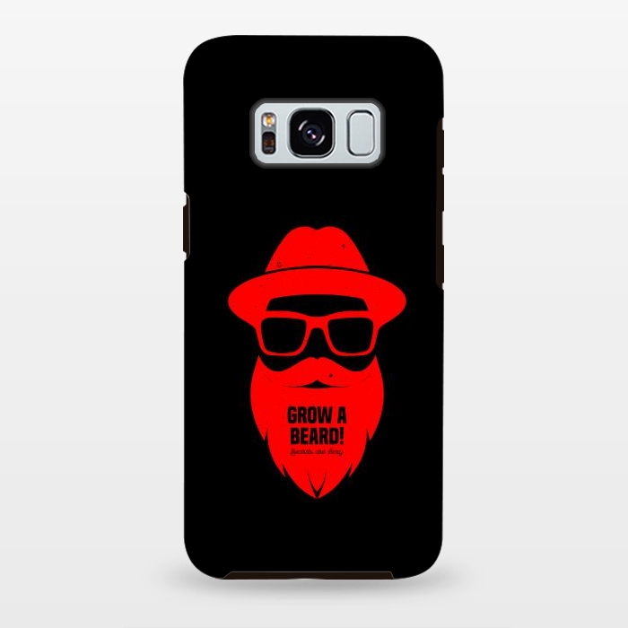 Galaxy S8 plus StrongFit beard on red by TMSarts