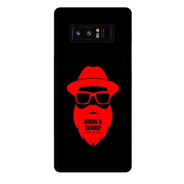 Galaxy Note 8 StrongFit beard on red by TMSarts