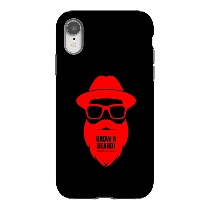 iPhone Xr StrongFit beard on red by TMSarts