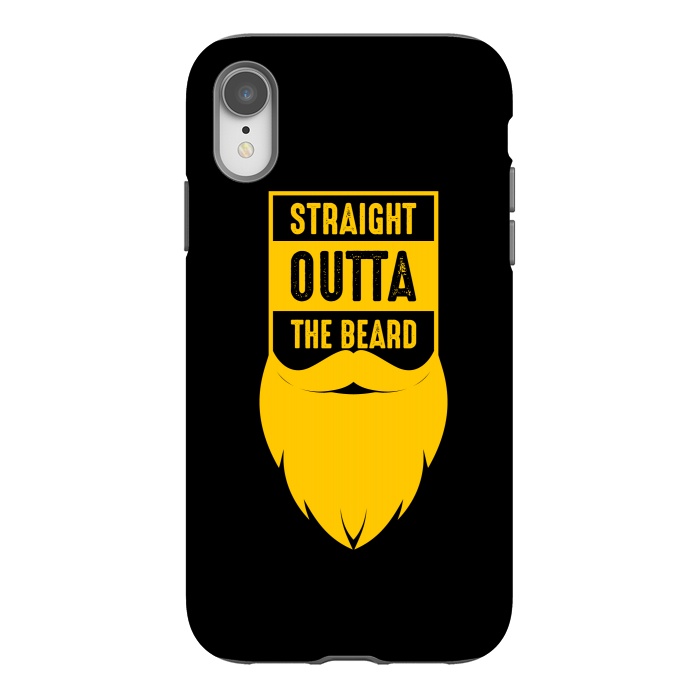 iPhone Xr StrongFit straight beard yellow by TMSarts