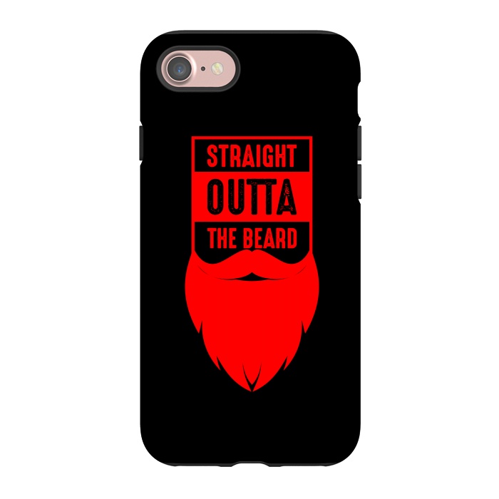 iPhone 7 StrongFit straight beard red by TMSarts