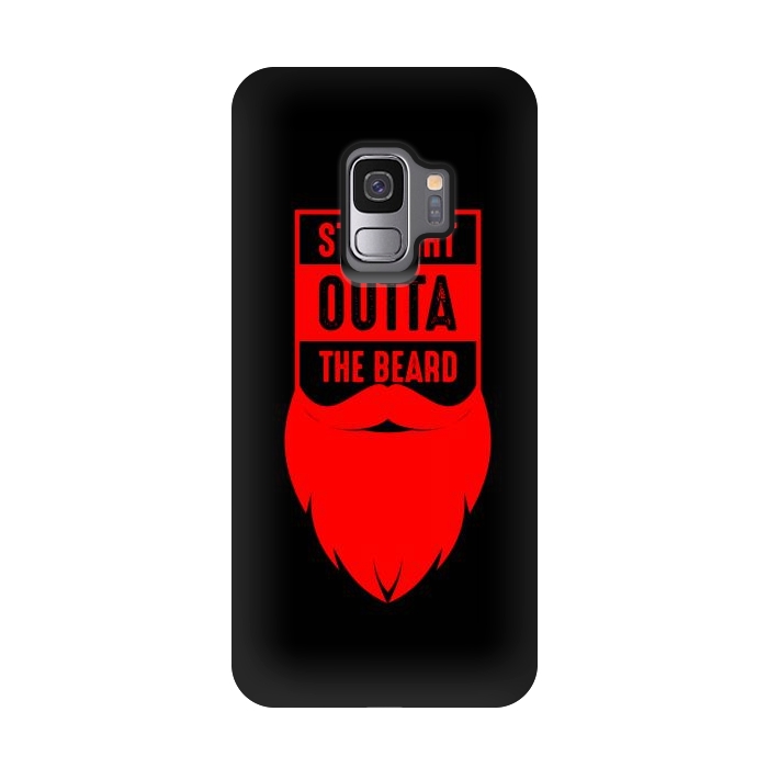 Galaxy S9 StrongFit straight beard red by TMSarts