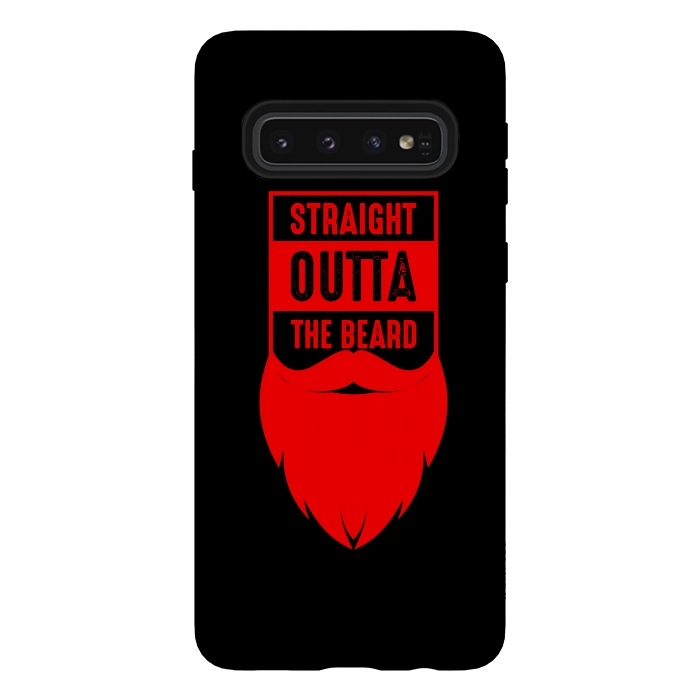 Galaxy S10 StrongFit straight beard red by TMSarts