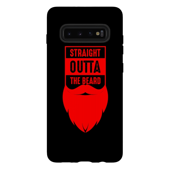 Galaxy S10 plus StrongFit straight beard red by TMSarts