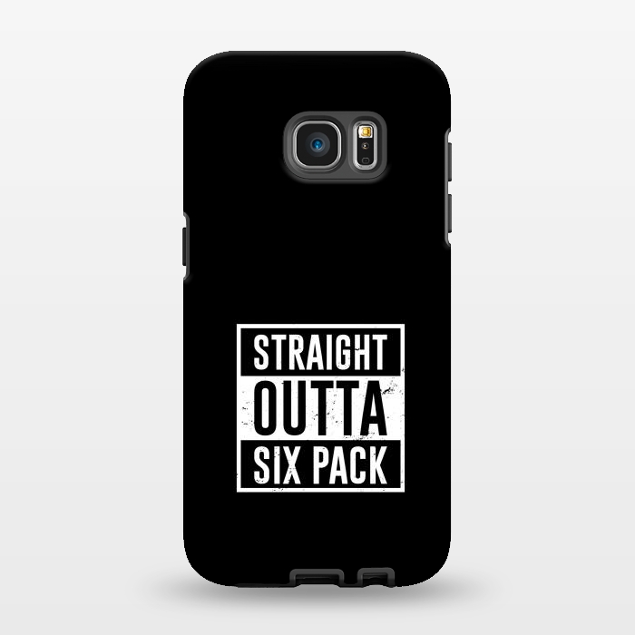 Galaxy S7 EDGE StrongFit straight outta six pack by TMSarts