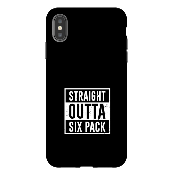 iPhone Xs Max StrongFit straight outta six pack by TMSarts