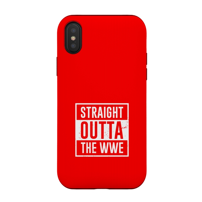 iPhone Xs / X StrongFit straight outta wwe by TMSarts