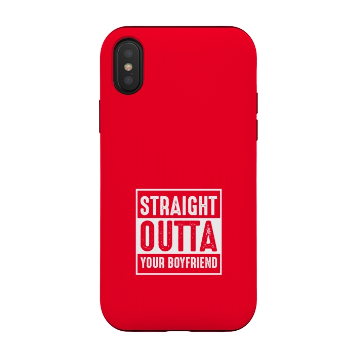 iPhone Xs / X StrongFit straight outta boyfriend by TMSarts