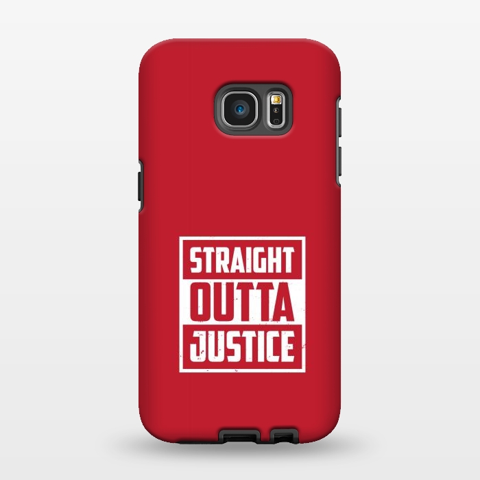 Galaxy S7 EDGE StrongFit straight outta justice by TMSarts