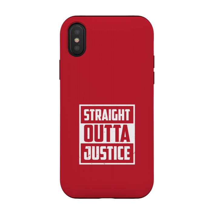 iPhone Xs / X StrongFit straight outta justice by TMSarts