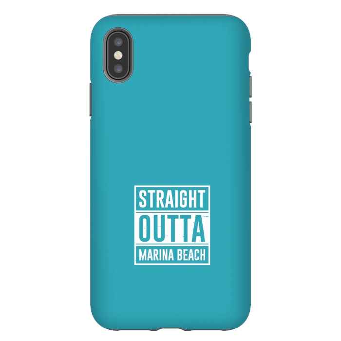 iPhone Xs Max StrongFit straight outta marina beach by TMSarts