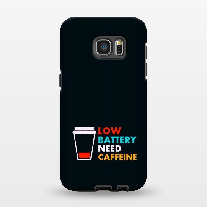 Galaxy S7 EDGE StrongFit low battery need caffeine by TMSarts
